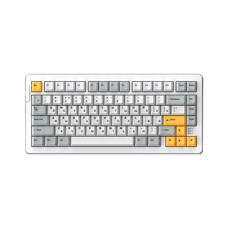Клавиатура Dareu A81 White-Yellow клавиатура msi gaming rus vigor gk30 white