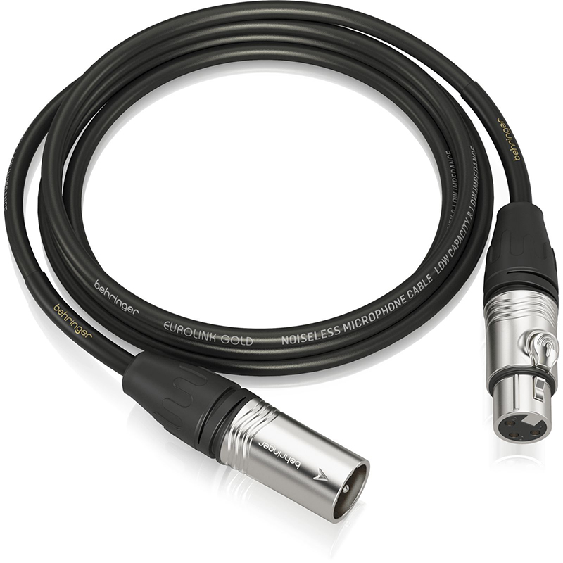 Кабель микрофонный Behringer GMC-300 XLR/F - XLR/M 3m Black 378205 микрофонный кабель proel chl250lu3 3m