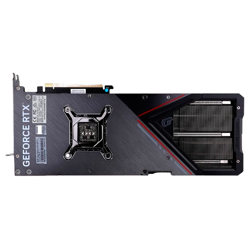 фото Видеокарта colorful geforce rtx 4070 ti vulcan oc-v 2310mhz 12288mb 21000mhz 192-bit 3xdp hdmi