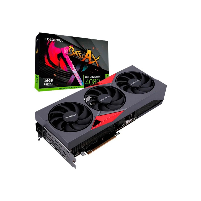 фото Видеокарта colorful geforce rtx 4080 16gb nb ex-v 2205mhz 16384mb 22400mhz 256-bit 3xdp hdmi