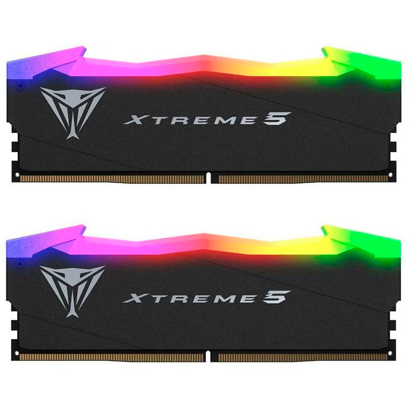 Модуль памяти Patriot Memory Viper Xtreme 5 RGB RTL Gaming DDR5 DIMM 7600MHz PC5-60800 CL36 - 48Gb Kit (2x24Gb) PVXR548G76C36K