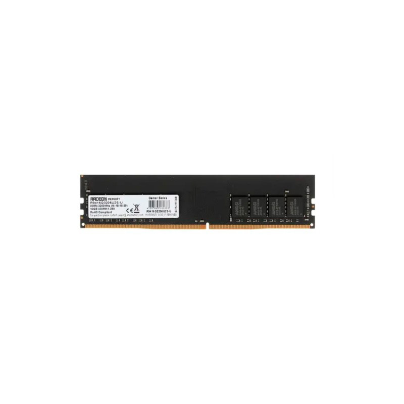 Модуль памяти AMD R9 RTL DDR4 DIMM 3200MHz PC4-25600 CL16 - 16Gb R9416G3206U2S-U модуль памяти a data ddr4 dimm 3200mhz pc 25600 cl16 32gb ax4u320032g16a swhd35g