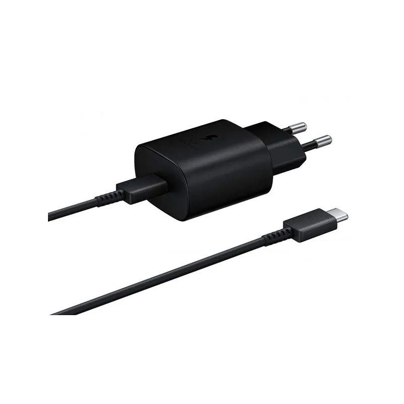 Зарядное устройство Samsung 25W Type-C + кабель Type-C Black EP-T2510XBEGRU
