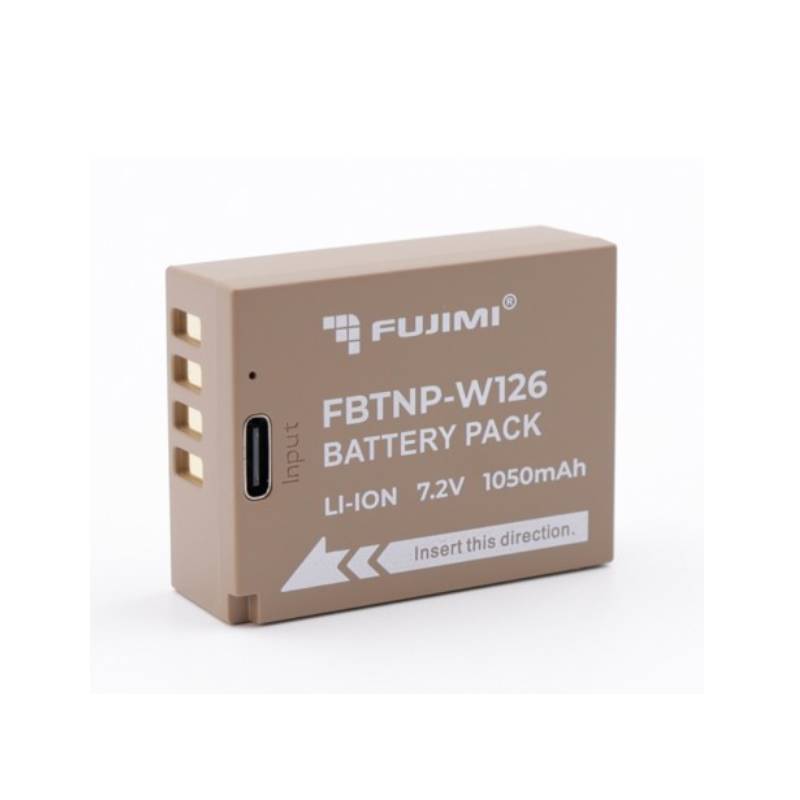 Аккумулятор Fujimi FBTNP-W126M (схожий с Fujifilm NP-W126) 1050mAh Type-C 1754 аккумулятор для фотоаппарата и видеокамеры fujimi fbps bls5h