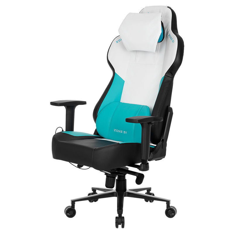 цена Компьютерное кресло Zone 51 Impulse White-Blue Z51-IMP-WB