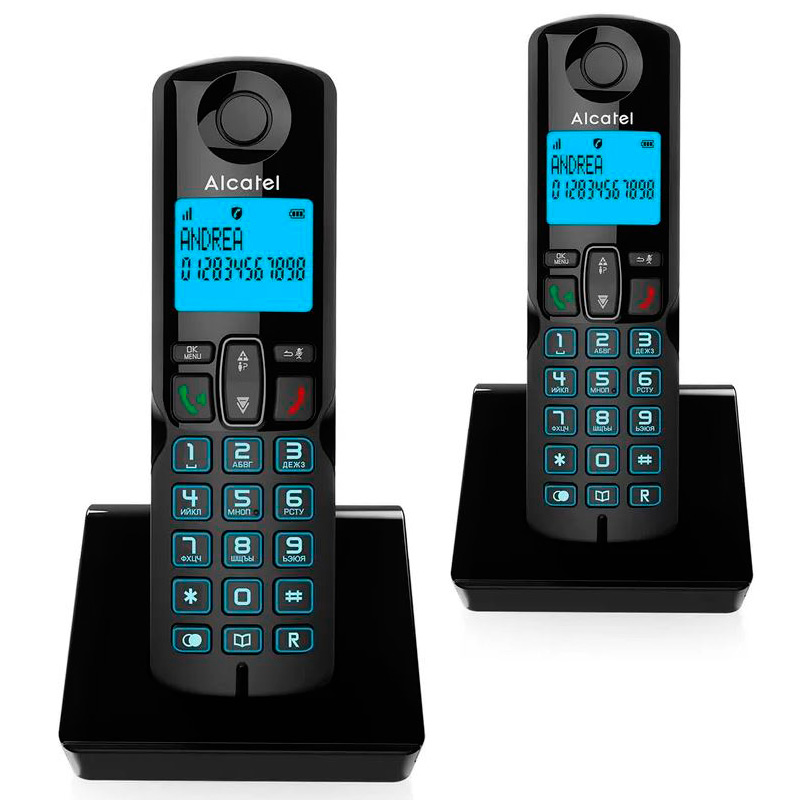 Радиотелефон Alcatel S250 Duo Black радиотелефон gigaset e630