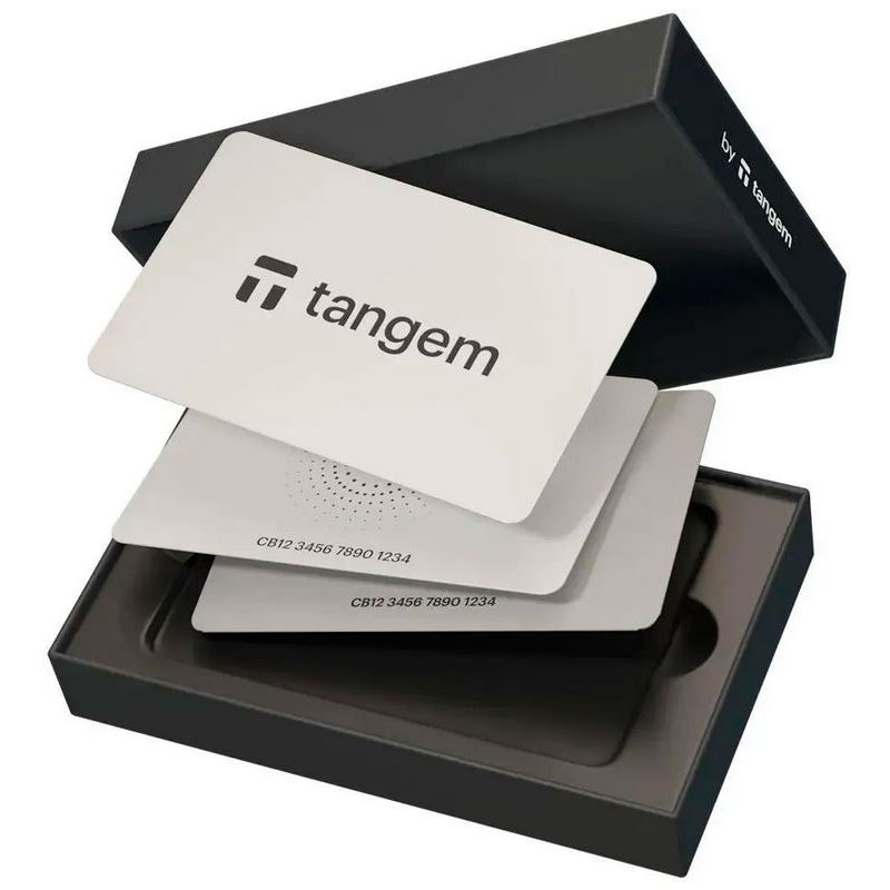 фото Аппаратный кошелек tangem wallet white 2.0 pack of 3 cards tg130x3-b