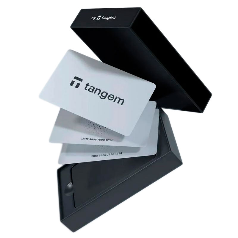 фото Аппаратный кошелек tangem wallet white 2.0 pack of 3 cards tg130x3-b