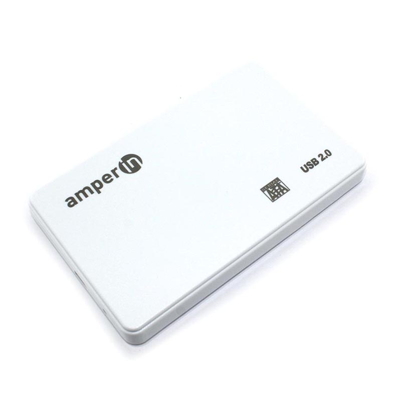 цена Корпус Amperin AM25U2PW 2.5 USB 2.0 White 097051
