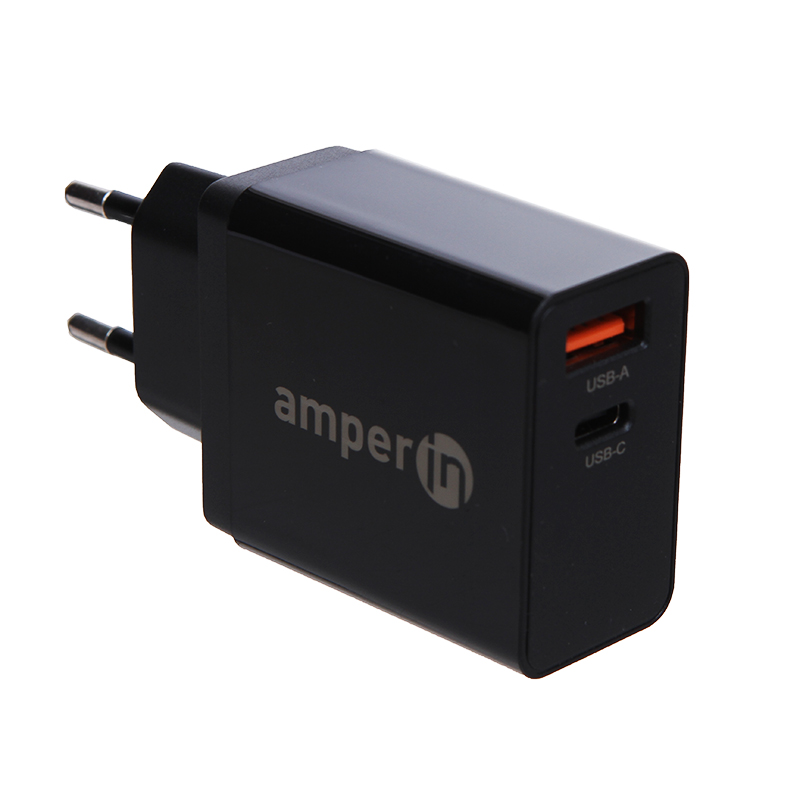 Зарядное устройство Amperin YDS-TC045-011PK USB-A - USB-C 45W Black 101842