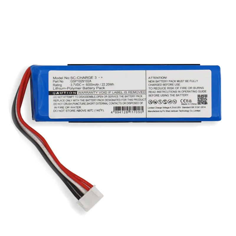 фото Аккумулятор amperin gsp1029102a 6000mah 3.7v для jbl charge 3 090405