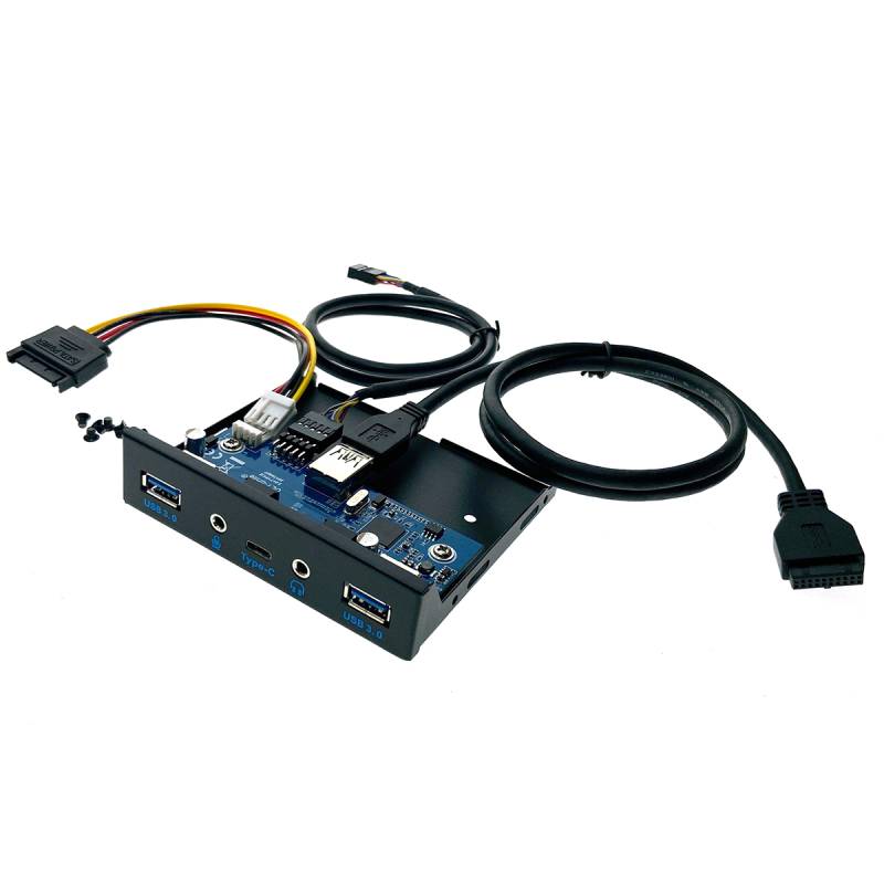 Контроллер Планка на переднюю панель Espada 2xUSB-A + USB-C 3.2 Gen 1 Eu5335c контроллер espada pci e 4x m 2 nvme pcie4nvme