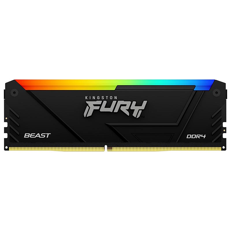 фото Модуль памяти kingston fury beast rgb rtl gaming ddr4 dimm 3200mhz pc4-25600 cl16 - 16gb kf432c16bb2a/16