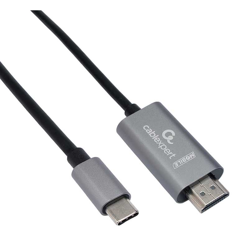 Аксессуар Gembird Cablexpert Type-C - HDMI v2.0 1.8m Black CCB-A-CM-HDMI-1.8M аксессуар akasa dvi d hdmi 2m ak cbhd06 20bk