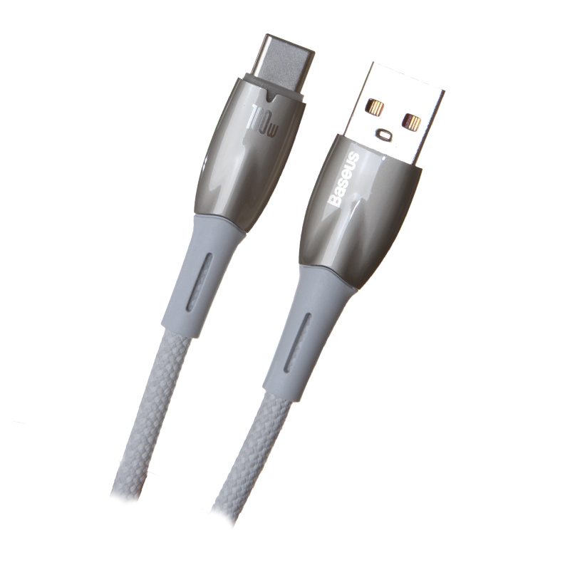 Аксессуар Baseus Glimmer Series USB - Type-c 100W 1m White CADH000402 аксессуар baseus dynamic usb type c 100w 1m white cald000602