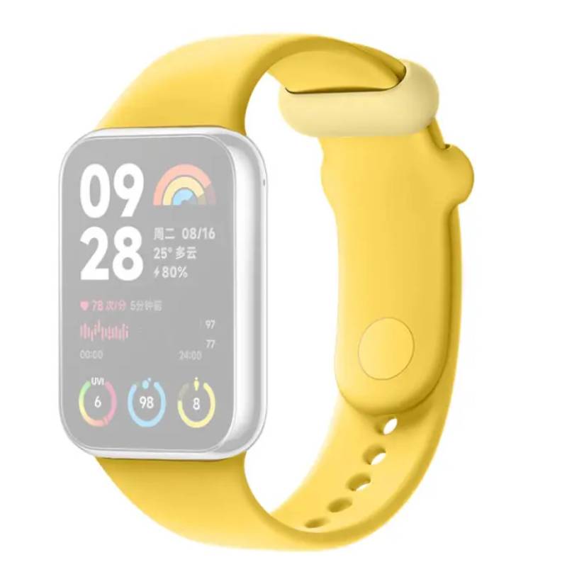 Аксессуар Ремешок для Xiaomi Smart Band 8 Pro / Redmi Watch 4 TPU Quick Release Strap Lemon Yellow BHR8010GL ремешок для smart watch миланская петля серебро