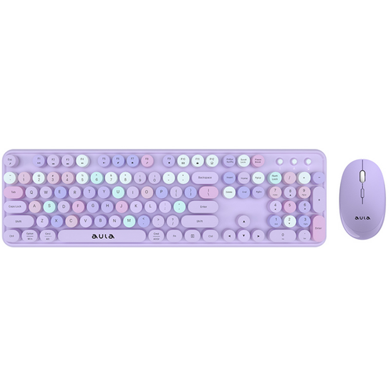 Набор Aula AC306 Purple-Colorful клавиатура мышь aula ac306 black colorful