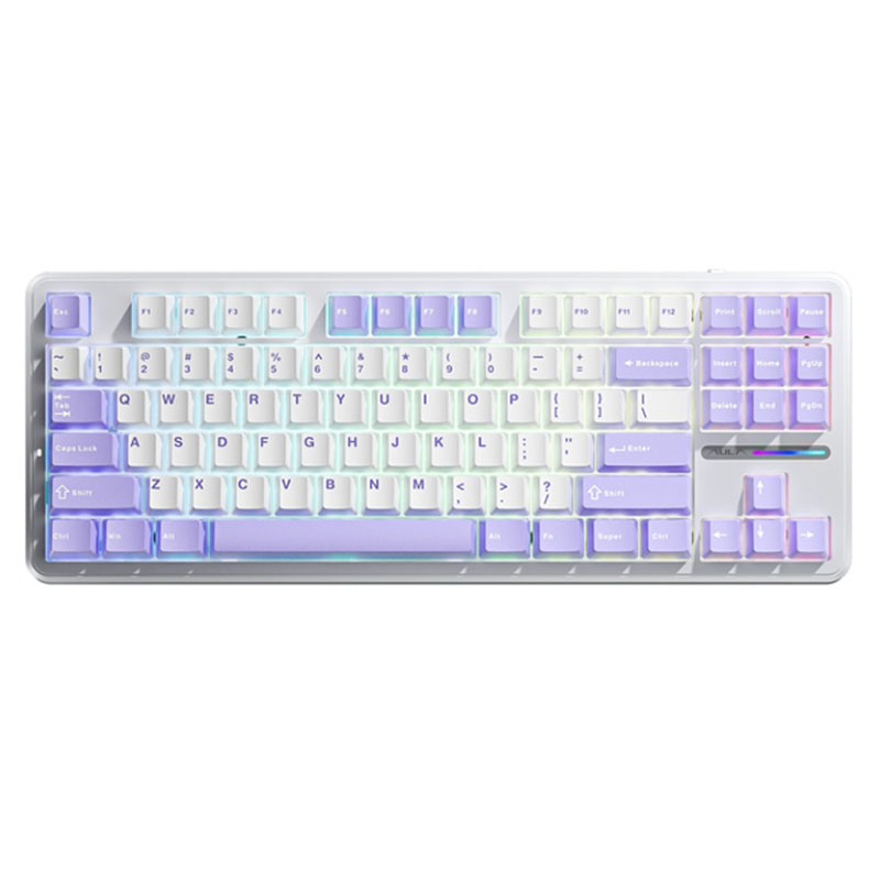 Клавиатура Aula F87 White-Purple клавиатура msi gaming rus vigor gk30 white