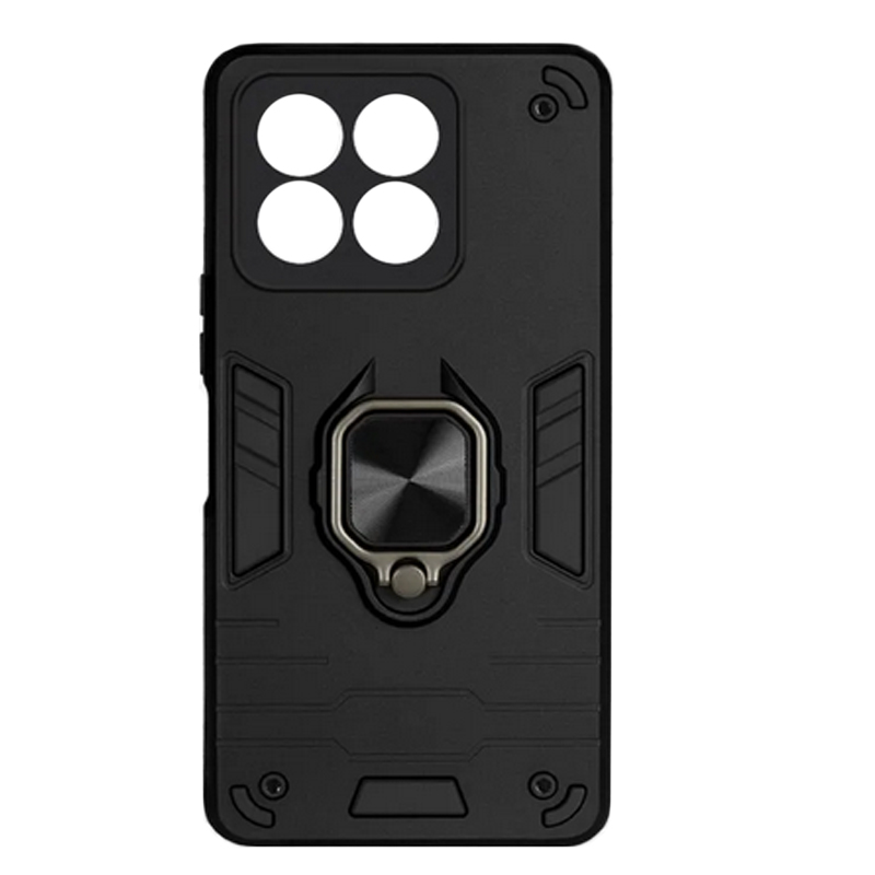Чехол DF для Honor X8b с магнитом и кольцом Black hwArmor-12 цена и фото
