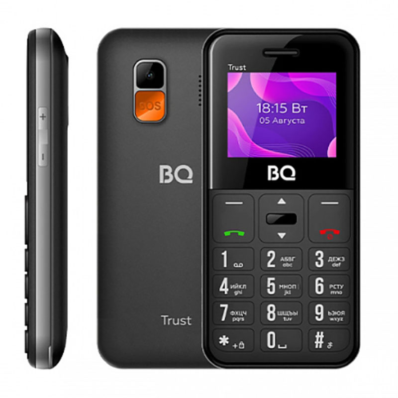 Сотовый телефон BQ 1866 Trust Black цена и фото