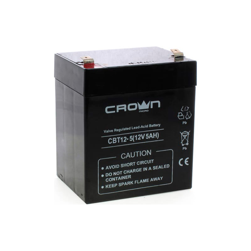 Аккумулятор для ИБП Crown Micro 12V 5Ah СВТ-12-5 аккумулятор pitatel для hitachi p n bcl 1015 blc1015 1 5ah 10 8v