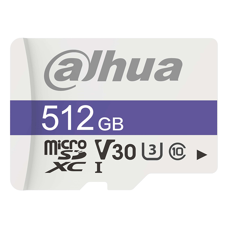   512Gb - Dahua C10/U3/V30 FAT32 Memory Card DHI-TF-C100/512GB