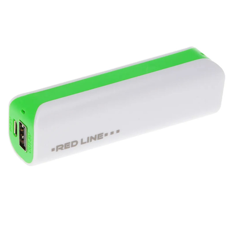 цена Внешний аккумулятор Red Line Power Bank R-3000 3000mAh White-Green УТ000038618