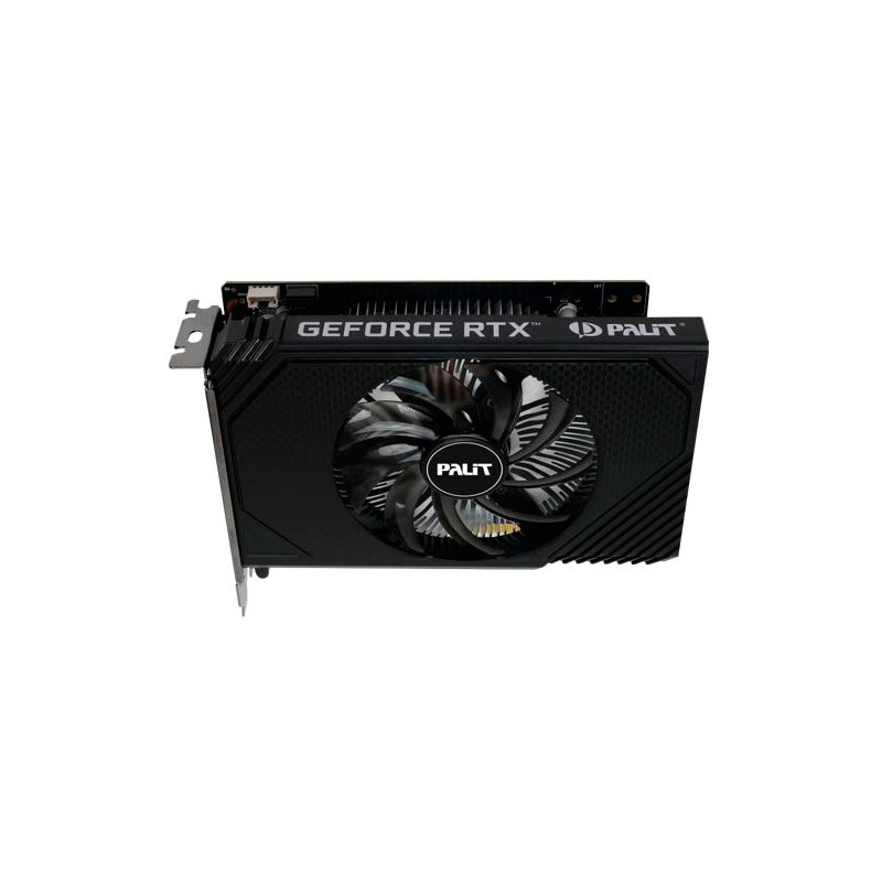 фото Видеокарта palit nvidia geforce rtx 3050 stormx 1042mhz pci-e 4.0 6144mb 14000mhz 96 bit dp hdmi dvi ne63050018je-1070f