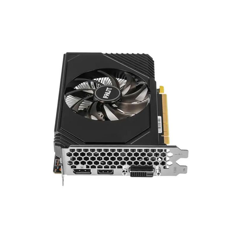 фото Видеокарта palit nvidia geforce rtx 3050 stormx oc 1042mhz pci-e 4.0 6144mb 14000mhz 96 bit dp hdmi dvi ne63050s18je-1070f