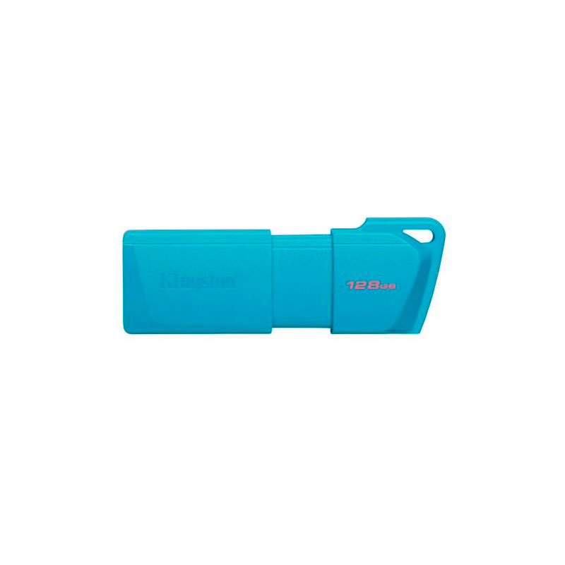 USB Flash Drive 128Gb - Kingston DataTraveler Exodia M Neon Aqua Blue KC-U2L128-7LB usb flash drive 128gb smartbuy ufd 3 0 twist red sb128gb3twr
