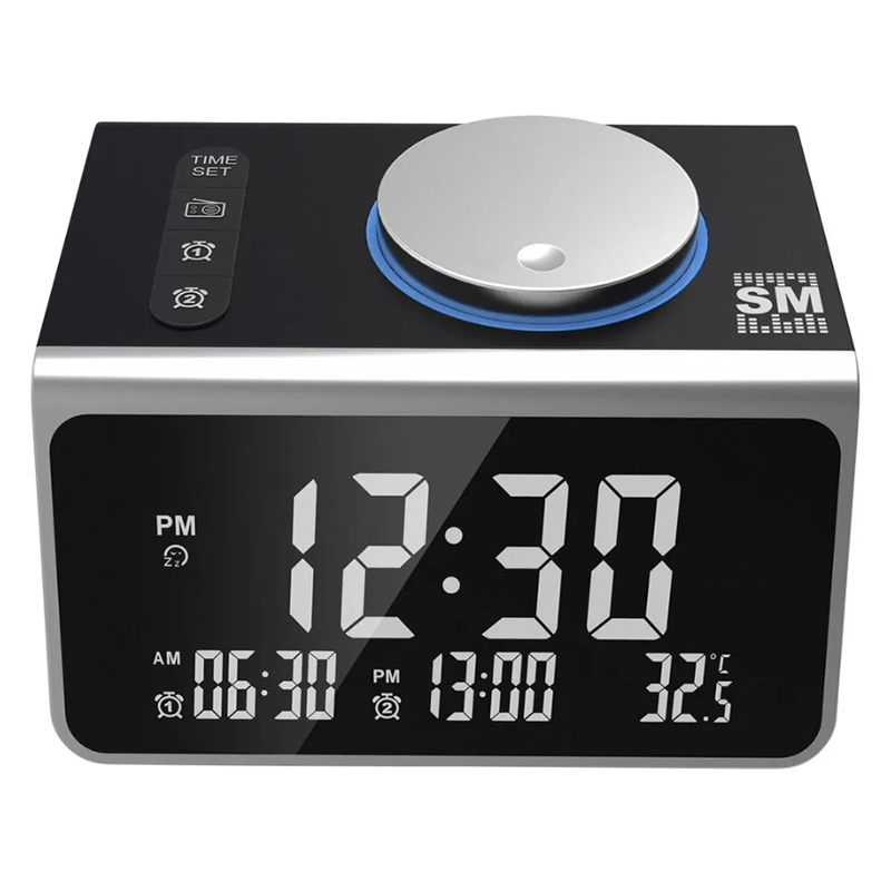 цена Часы Soundmax SM-1521U Black-Silver