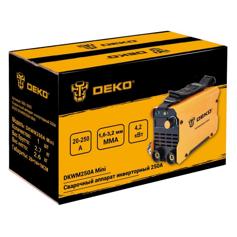 Сварочный аппарат Deko DKWM250A Mini 080-3000