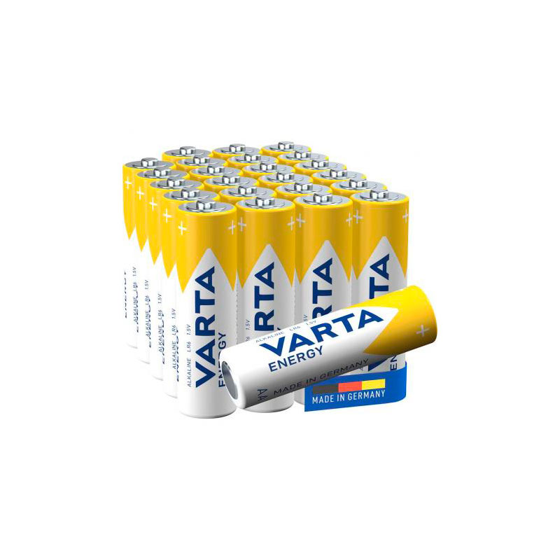 Батарейка AA - Varta Energy LR6 Alkaline 1.5V (24 штуки) 4106229224 батарейка varta longlife power lr6 aa bl8 alkaline 1 5v 04906121418