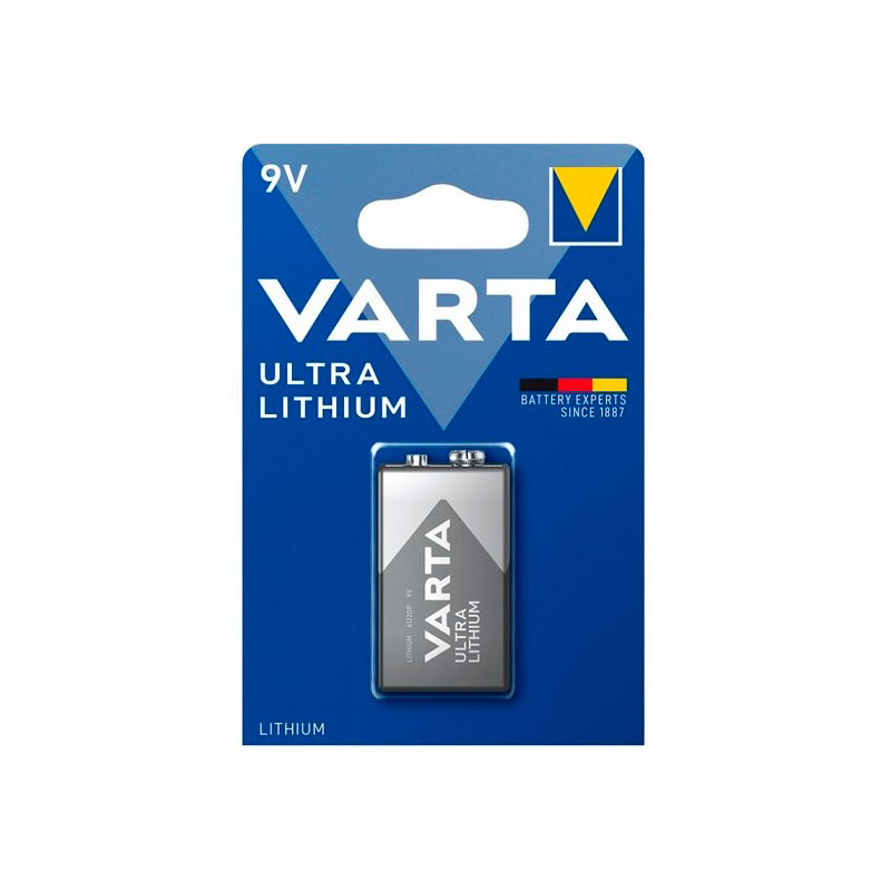 Батарейка Крона - Varta Ultra 6FR22 Lithium 9V (1 штука) 6122301401 батарейка panasonic pro power 9v 6lr61xeg 1b 6lr61ppg 1bp крона