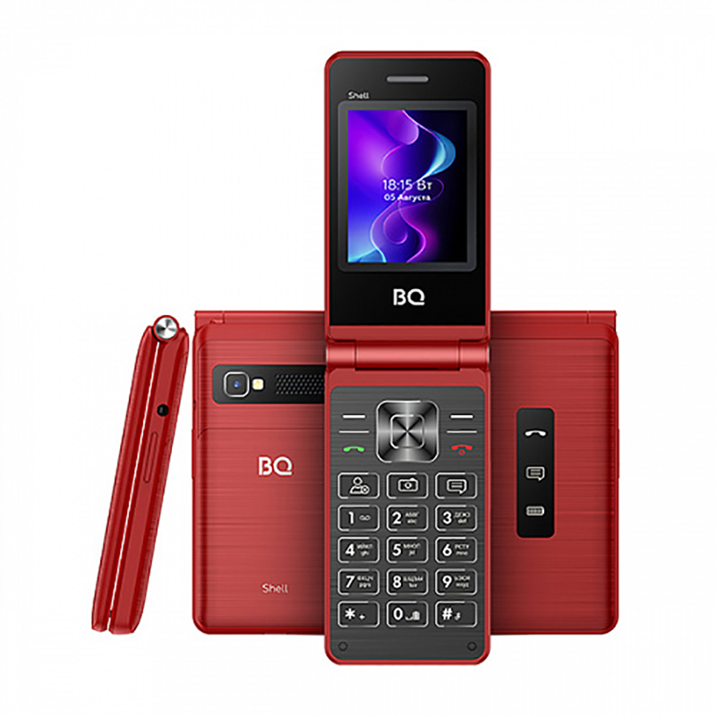 Сотовый телефон BQ 2411 Shell Red сотовый телефон bq 6868l wide 3 32gb red