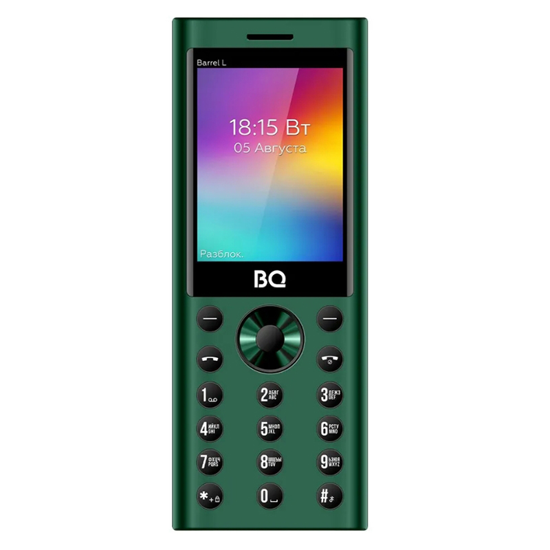Сотовый телефон BQ 2458 Barrel L Green-Black