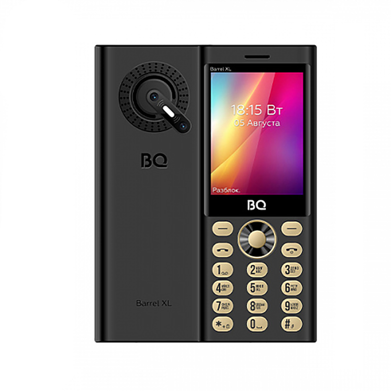 Сотовый телефон BQ 2832 Barrel XL Black-Gold сотовый телефон bq 4030g nice mini gold