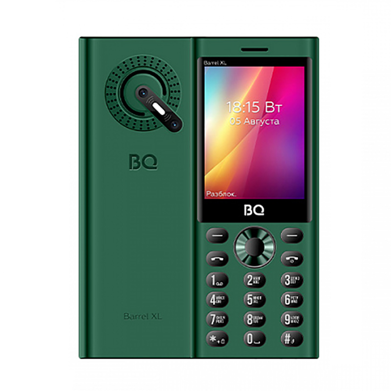 Сотовый телефон BQ 2832 Barrel XL Green-Black сотовый телефон bq 2449 hammer green зеленый