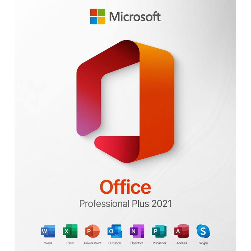 Программное обеспечение Microsoft Карточки цифрового товара Windows Office 2021 Professional + домашние животные отрезные карточки