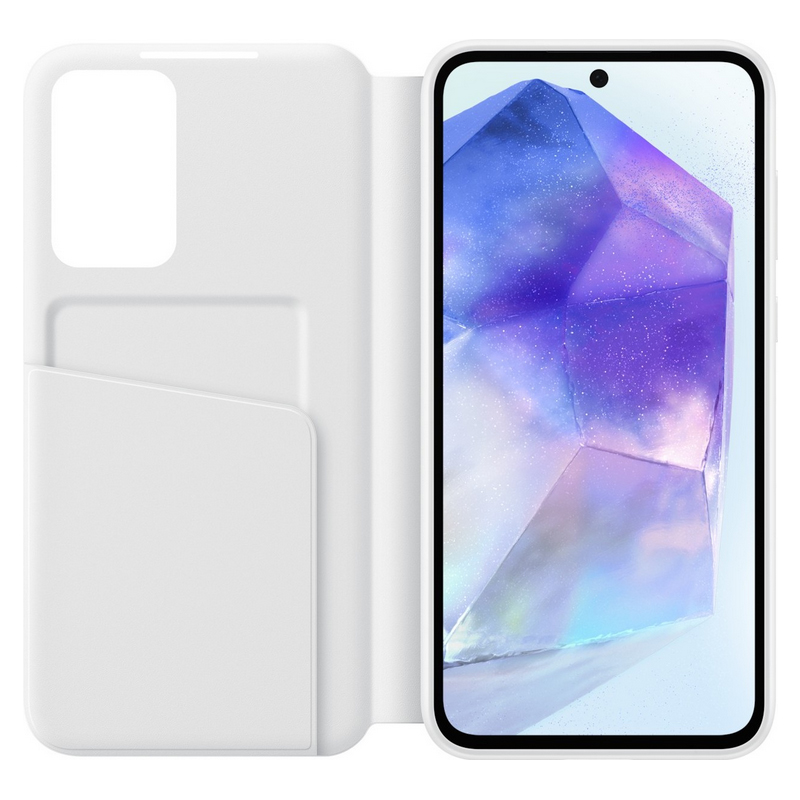 Чехол для Samsung Galaxy A55 Smart View Wallet White EF-ZA556CWEGRU чехол smart view wallet case для galaxy s23 khaki