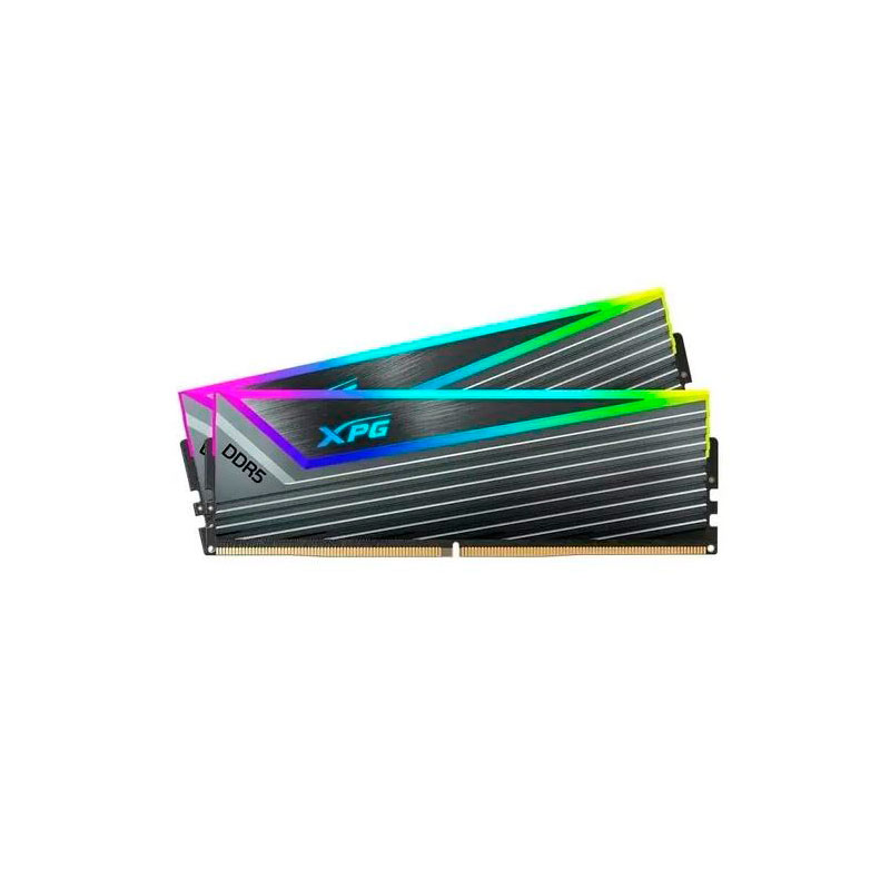 

Модуль памяти A-Data XPG Caster RGB DDR5 DIMM 6400MHz PC-51200 CL32 - 32Gb Kit (2x16Gb) AX5U6400C3216G-DCCAGY, XPG Caster RGB