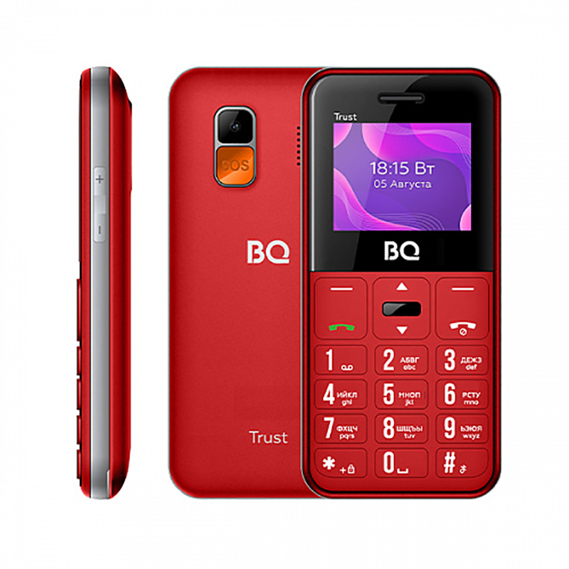 Сотовый телефон BQ 1866 Trust Red телефон bq 2451 daze red