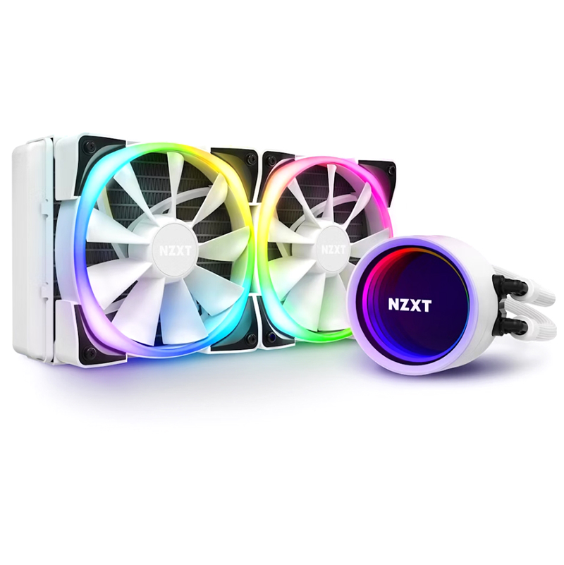 Водяное охлаждение NZXT X53 RGB White RL-KRX53-RW (Intel LGA 1150/s1151/s1155/s1156/s1366/s2011/s2011-3/s2066/s1200 AMD AM4)