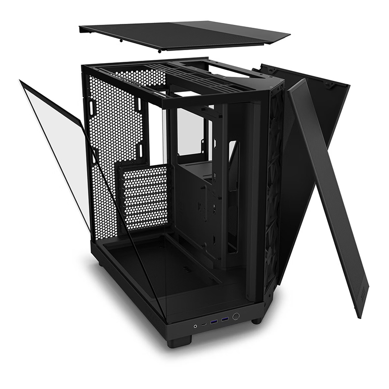 Корпус NZXT H6 Flow без БП Black CC-H61FB-01