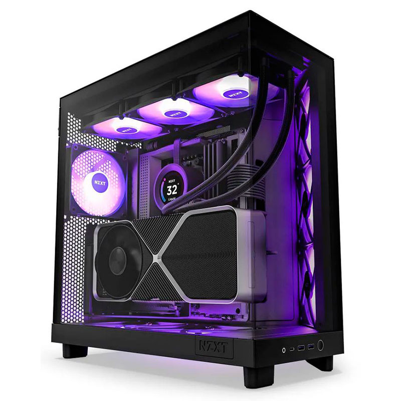 

Корпус NZXT H6 Flow без БП Black CC-H61FB-R1, H6 Flow