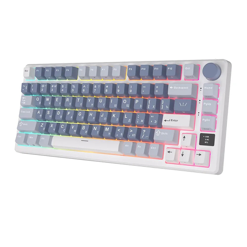 

Клавиатура Royal Kludge RK-M75 (Switch RK Silver) Ocean Blue 6935280824074, RK-M75