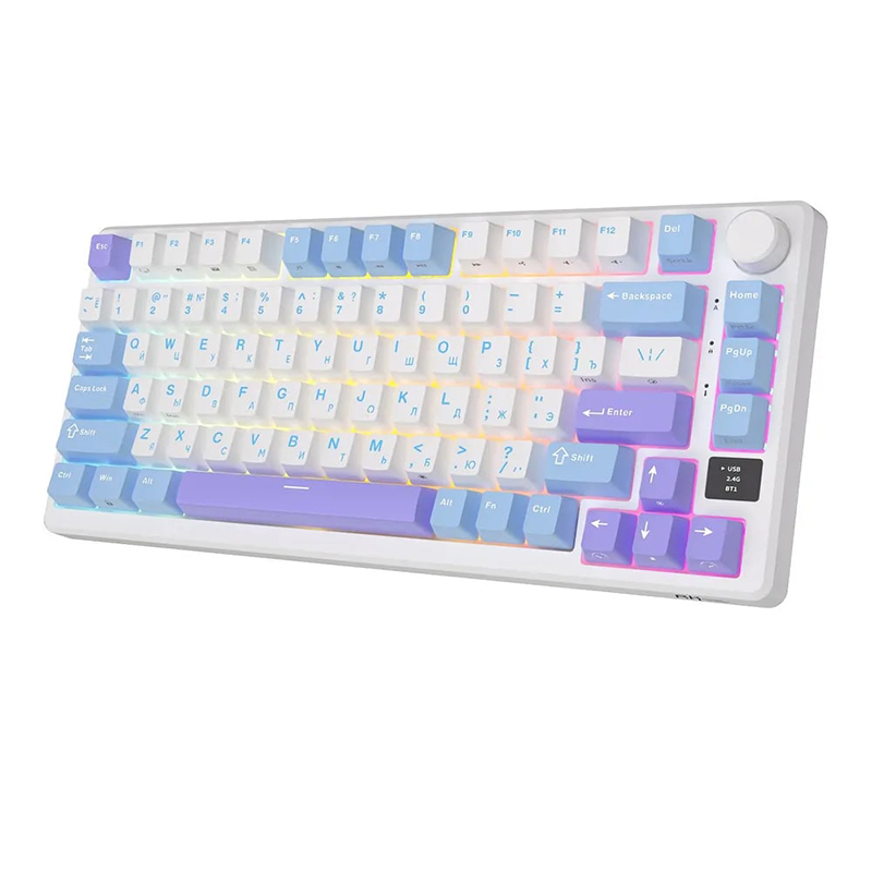 

Клавиатура Royal Kludge RK-M75 (Switch RK Silver) Taro Milk 6935280824081, RK-M75