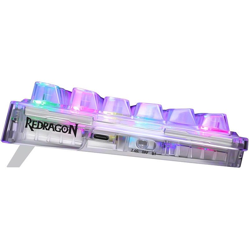 фото Клавиатура redragon elf pro transparent-white 71688