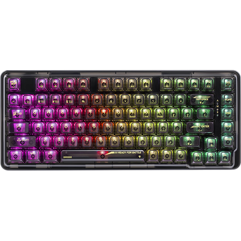 Клавиатура Redragon ELF Pro Transparent-Black 71742 проводная игровая клавиатура redragon mitra black 75015