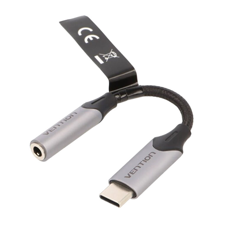 

Аксессуар Vention USB-C/M - Jack 3.5mm/F DAC 10cm Grey BGMHA, BGMHA